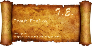 Traub Etelka névjegykártya